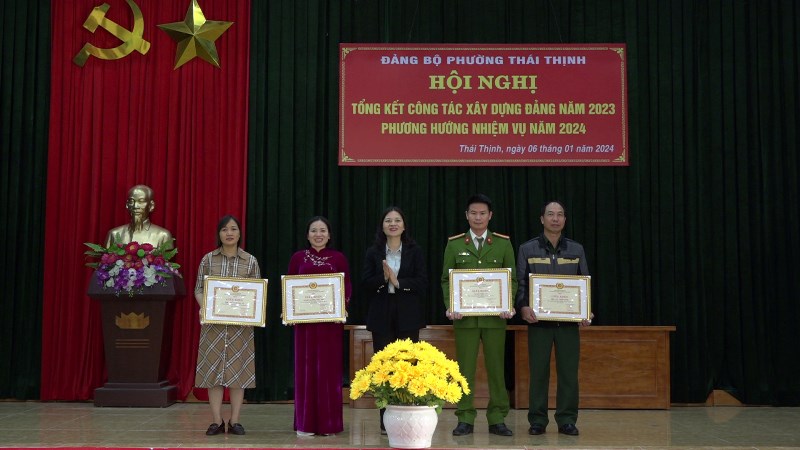 Đảng bộ phường Thái Thịnh triển khai nhiệm vụ năm 2024 